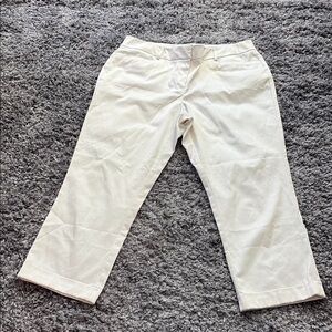 New York & Company White Capris